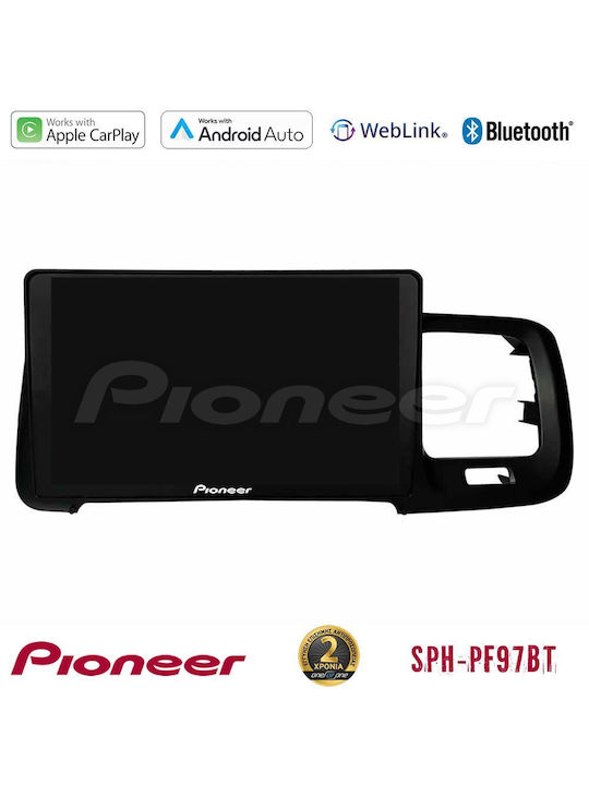Pioneer Auto-Audiosystem für Volvo S60 2010-2018 (Bluetooth/USB/WiFi/GPS/Apple-Carplay/Android-Auto) mit Touchscreen 5"