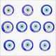 Decorative Magnet Glass 34mm Blue Eye Mykonos