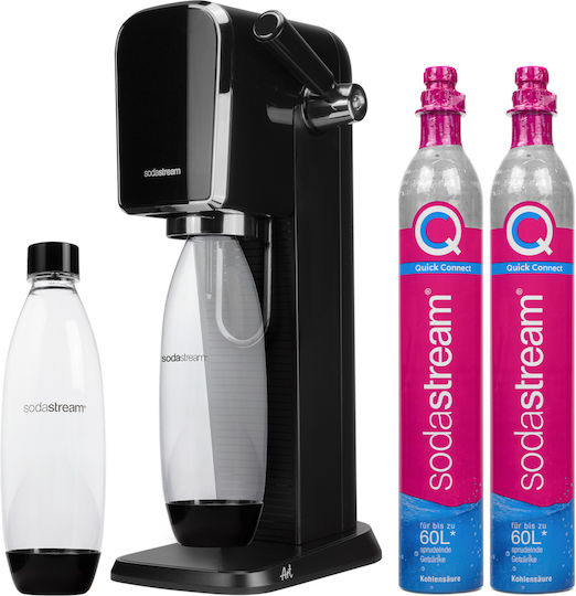 Soda Maker Sodastream Art Black + 2x Quick Connect Cartridge