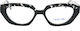 Tipi Diversi Damen Acetat Brillengestell Katzenauge Schwarze Tipi Diversi TD645702