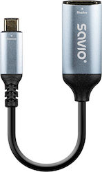 Savio USB-C male σε HDMI female Savio USB-C male σε HDMI female