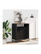 Wooden Chest of Drawers Black 70x41x70cm
