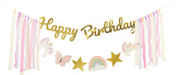 PartyDeco "happy Birthday" Garland for Party 230cm PartyDeco "happy Birthday" Garland for Party 230cm
