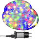 Φωτοσωλήνας 200 Λαμπάκια 220V RGB με Προγράμματα 20m IP44