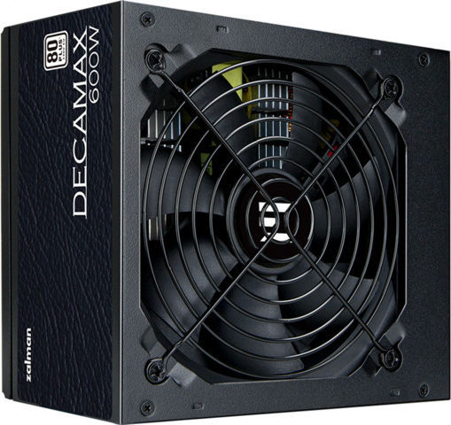 Zalman Decamax 600W Black Computer Power Supply Semi Modular 80 Plus Standard