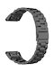 Techsuit Каишка за смарт часовник Quickfit 26mm W010 Garmin Fenix 3/3 Hr 5x 5x Plus 6x 6x Pro 7x 7x Pro Solar Черен