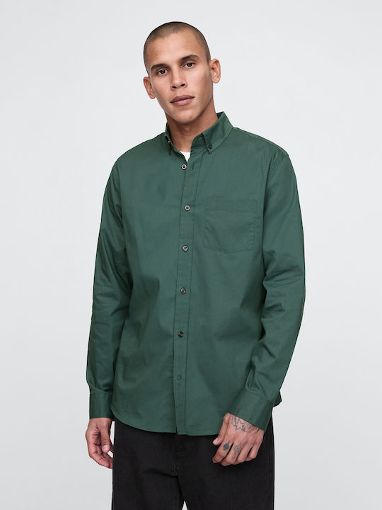 GAP Langärmlig Baumwolle Hemd Dark Green