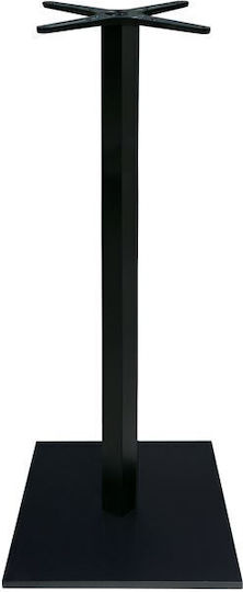Pakketo Cabanol Stand De Masă Metalic Masă Neagră 45x45x108cm