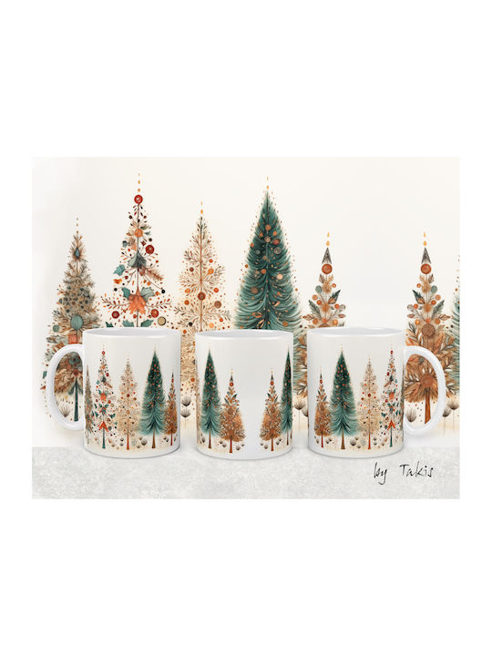 Christmas Mug Ceramic White