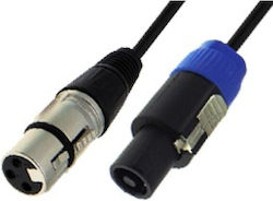 Speakon male - XLR female 5m 01.037.0357