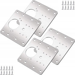 Reparaturplatte Möbel Metallisch 4Stück ZY12303QWS32
