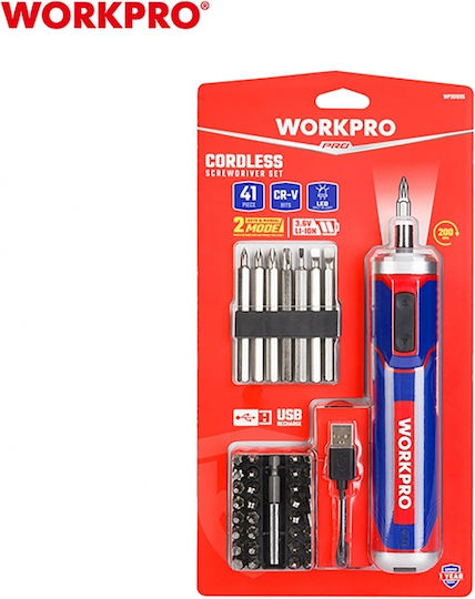 WorkPro WP460005 Отвертка На Батерия 3.6V 1x1.5Ah