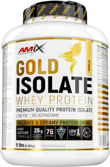 Gold Isolate Протеин Суроватъчен с Вкус Естествена ванилия 2.27kg