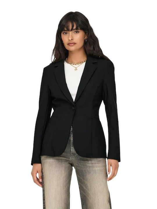 Only Long Women's Blazer Black