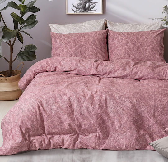 Beauty Home Duvet Cover Set Cotton Queen with 2 Pillowcases 230x250 Crimson Art 12638 Rotten Apple