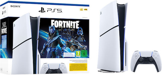 Sony PlayStation 5 Slim 1TB Fortnite Cobalt Star (Official Bundle)