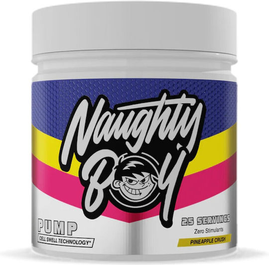 Naughty Boy Pump Supplement Pre Workout 400g Strawberry Mango