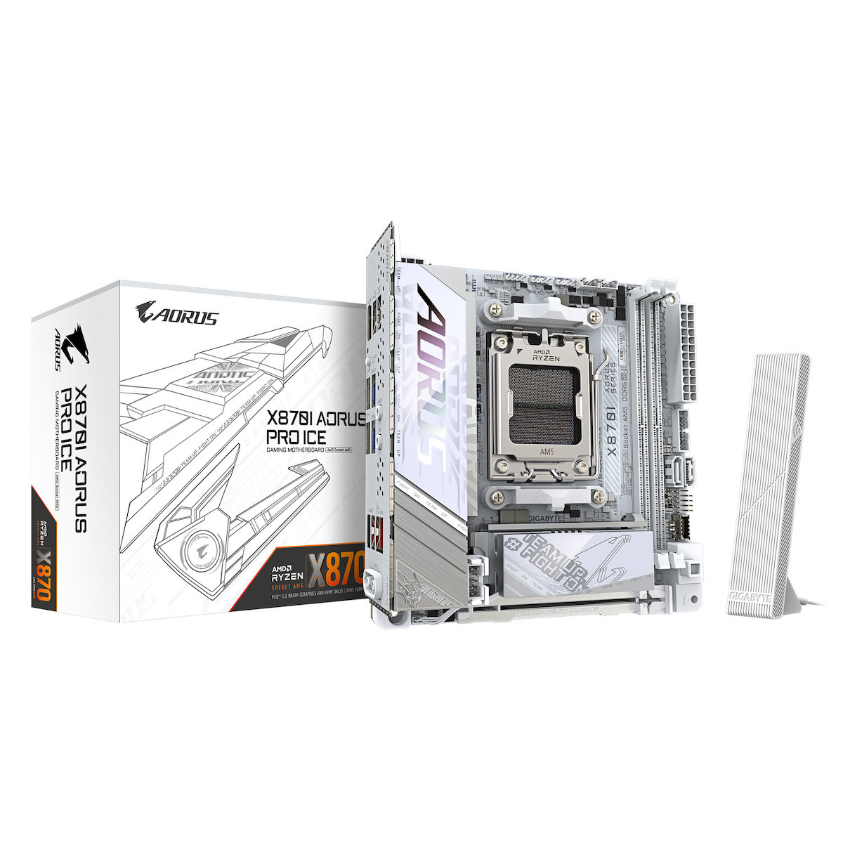 Gigabyte AORUS PRO ICE X870 Wi-Fi Motherboard Mini ITX με AMD AM5 Socket