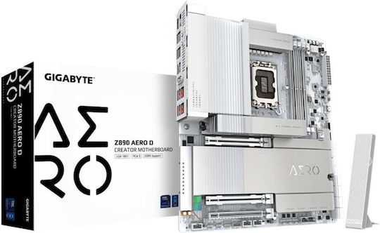 Gigabyte Z890 AERO D Wi-Fi Mainboard Erweitertes ATX mit Intel 1851 Sockel