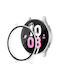 Techsuit Defense360 Pro Plastic Case with Glass in Transparent color for Samsung Galaxy Watch 4 / 5 (40mm)