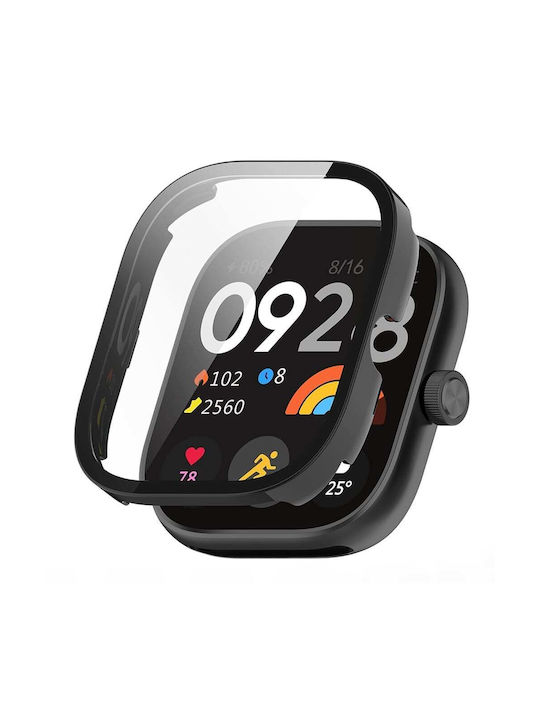 Techsuit Defense360 Pro Πλαστική Θήκη με Τζαμάκι σε Μαύρο χρώμα για Xiaomi Redmi Watch 4