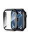 Techsuit Defense360 Pro Plastic Case with Glass in Black color for Apple Watch 1, 2, 3 (42mm)