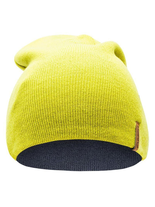 Beanie Unisex Reversibil Căciulă Tricotat în culoarea Galben