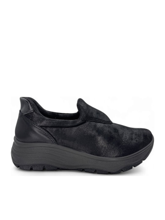 Imac Anatomic Women's Slip-Ons Leather Black