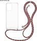 Sonique Armor Clear Silicone Case with Cord for...