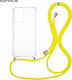 Sonique Armor Clear Silicone Case with Cord for...