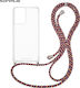 Sonique Armor Clear Silicone Case with Cord for...