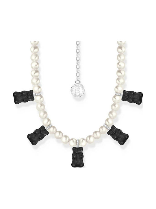 Thomas Sabo Колиета с Черни Перли