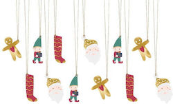 Gift Tags Santa Ετικέτες Δώρων 12 Τμχ