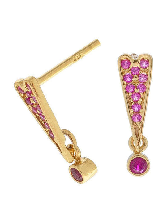 Arteon Earrings made of Silver Gold Plated with Stones
