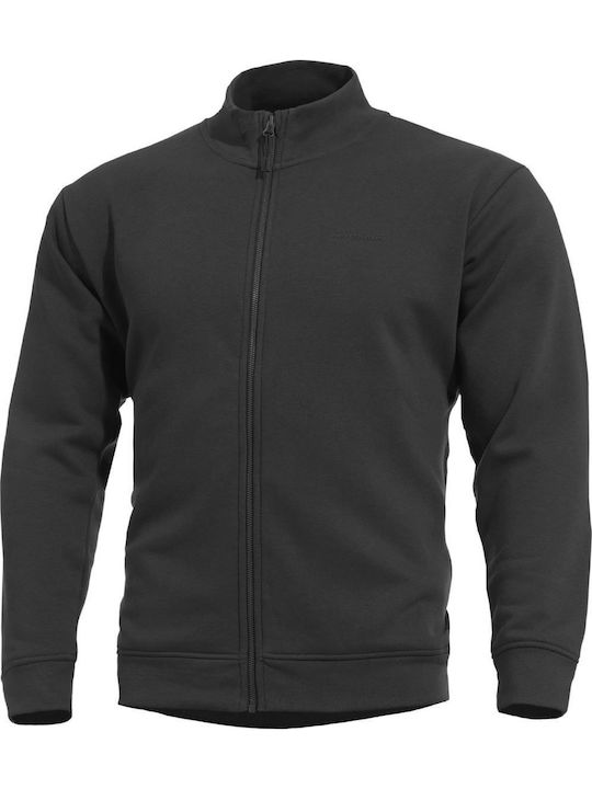 Pentagon Highneck Κυνηγετική Ζακέτα Fleece Μαύρο