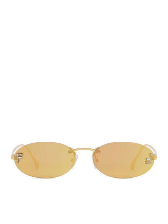 Fendi Unisex Ochelari de soare cu Auriu Cadru ș...