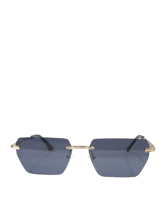 Tailor Made Damen Sonnenbrillen mit Gold Metallic Rahmen und Blauen Gläser TM15255-c1