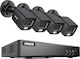8ch Dvr Cctv Security System 5mp Ultra Hd Resolution Infrared Night Vision 3k Cmos Camera-a None