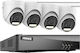 8ch Dvr Cctv Security System 5mp Ultra Hd Resolution Infrared Night Vision 3k Cmos Camera-d None