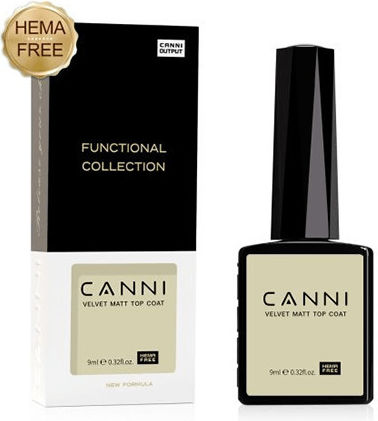 Canni Top Coat για Ημιμόνιμα Βερνίκια Matte 9ml