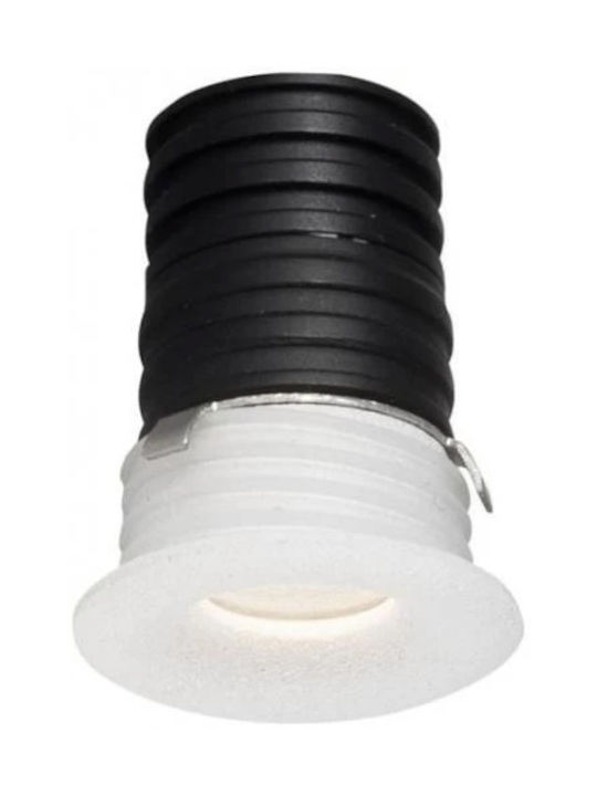 Nova Luce Recessed Spot with Integrated LED and Warm White Light White 1pcs