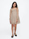Mädchenkleid Langärmelig Tüll Floral Quail Shine