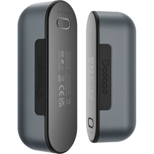 Ocoopa Ut2s 2x5000 mAh Hand Warmer Powerbank Function USB-C Gray Ut2s-GY
