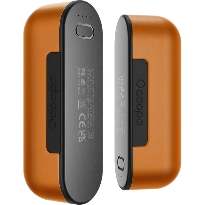 Ocoopa UT2s 2x5000 mAh hand warmer with powerbank function, USB-C, orange