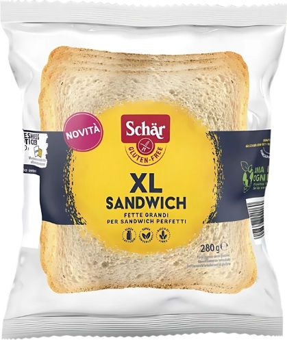 Schar Xl Φέτες Ψωμιού Σάντουιτς Χωρίς Γλουτένη 280γρ