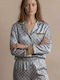 Zizo Winter Damen Pyjama-Set Light Blue
