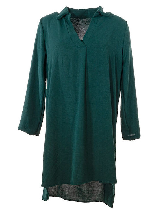 Langärmelig Damen Hemd Green