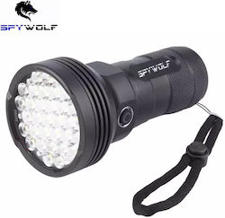 Spywolf Waterproof Rechargeable Flashlight LED 38000lm