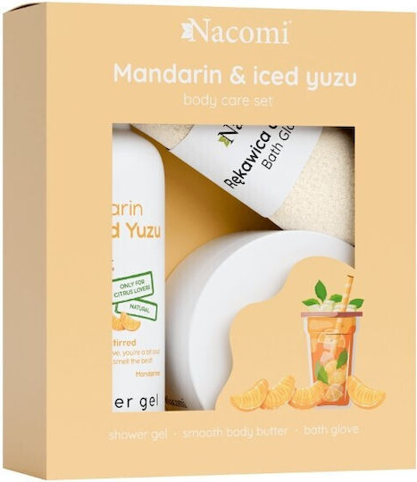 Nacomi Mandarin & Iced Yuzu Skin Care Set for Moisturizing & Body Cleaning 3pcs