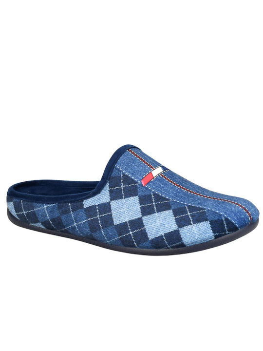 Yfantidis Men's Slipper Blue